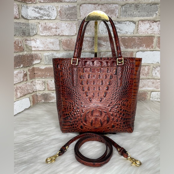 Brahmin Cognac Brown Leather Shoulder Bag - Picture 3 of 16